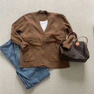 Jenni Kayne Camel Everyday Cashmere Cardigan